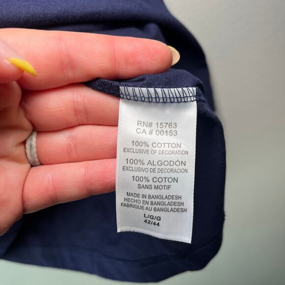 Proedge Knights Apparel Notre Dame Fightin' Irish T-shirt Navy Blue Size Large - Picture 4 of 5